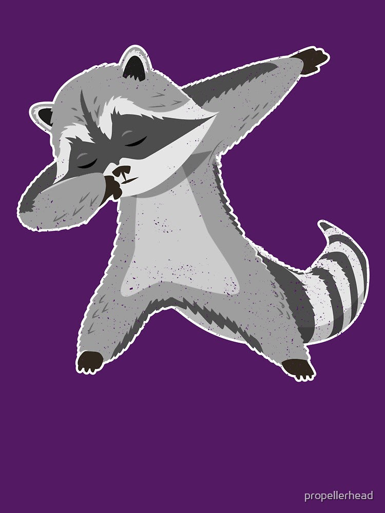 Dabbing Raccoon - Funny Raccoon Dabbing by propellerhead T-Shirts, Hoodie, Sweatshirt | BlankRebels.com (Image 3)