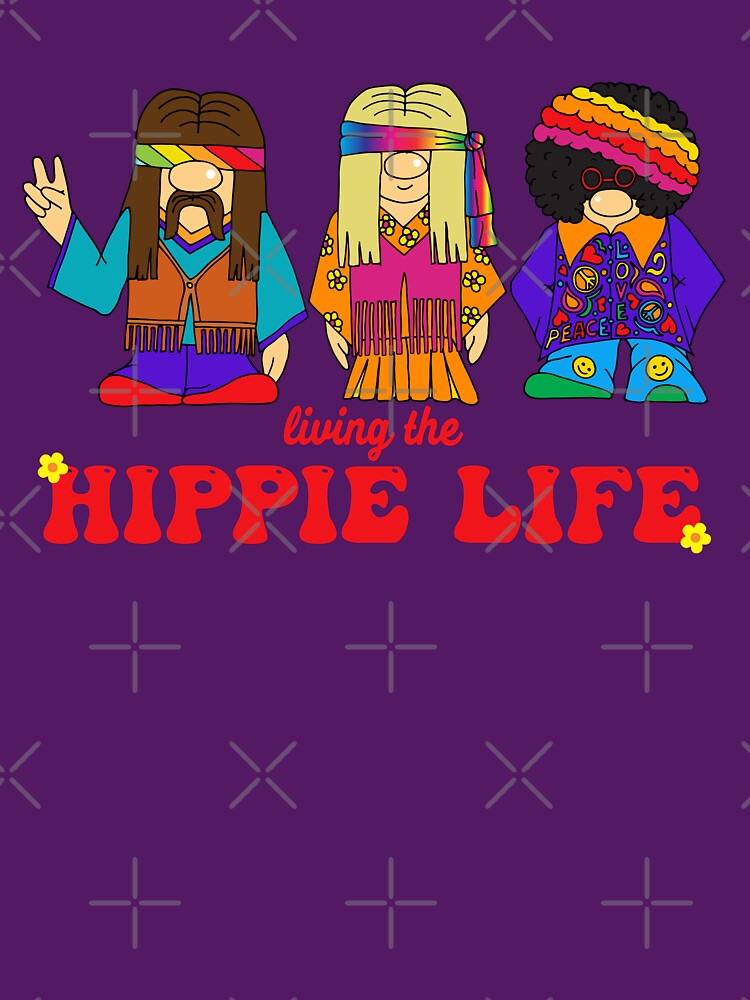 Living the Hippie Life Characters by HotHibiscus T-Shirts, Hoodie, Sweatshirt | BlankRebels.com (Image 3)