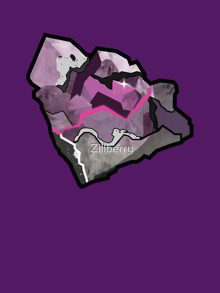 Glowing Amethyst Mineral Crystal by Zillberry T-Shirts, Hoodie, Sweatshirt | BlankRebels.com (Image 3)