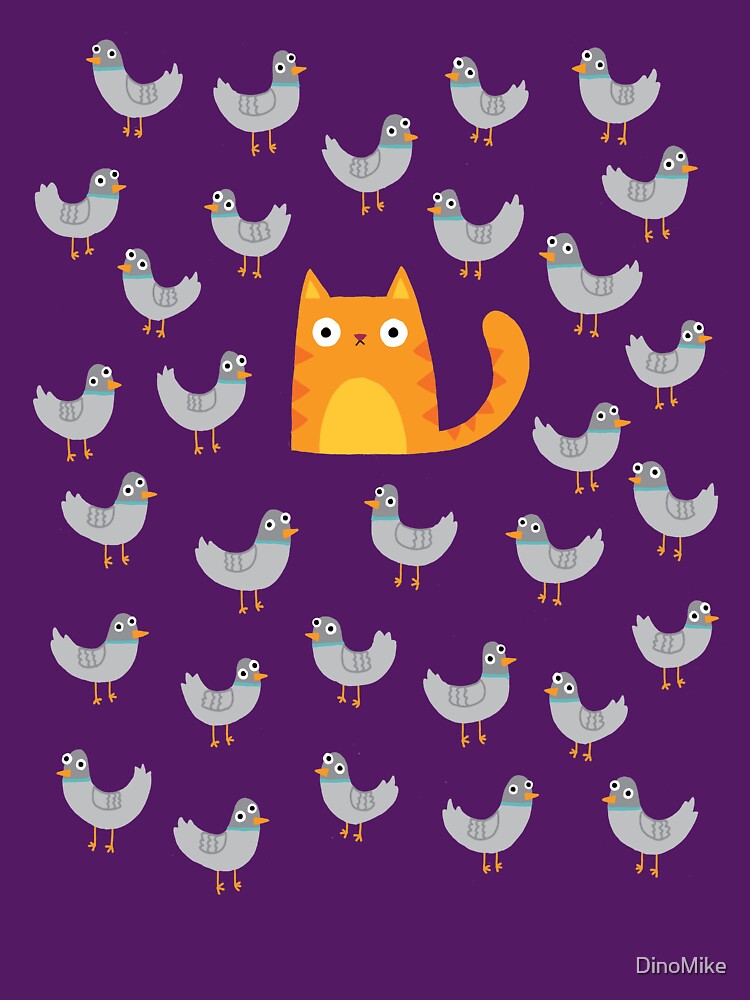 Cat Among The Pigeons by DinoMike T-Shirts, Hoodie, Sweatshirt | BlankRebels.com (Image 3)