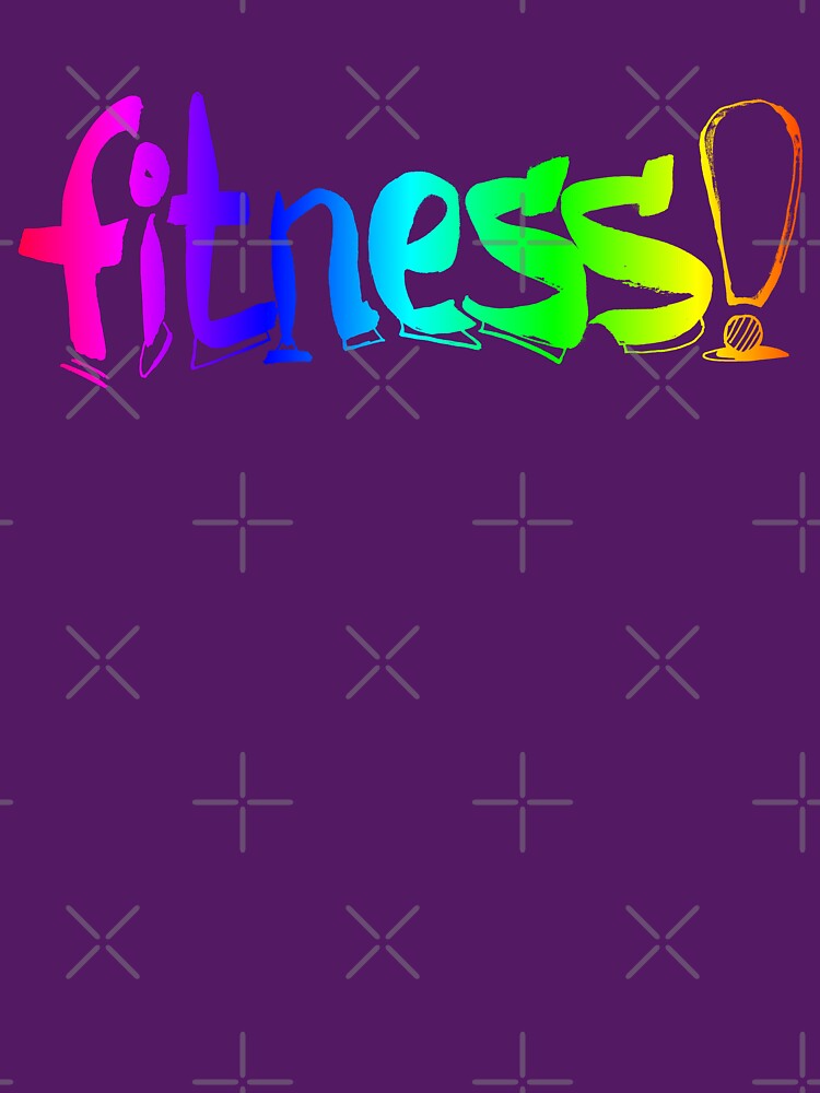 Sport Fitness watercolor lettering |  Rainbow Fitness word handlettering by lausn T-Shirts, Hoodie, Sweatshirt (Image 3)