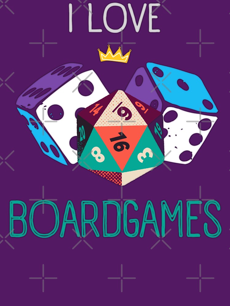 I love boardgames by InverseArt T-Shirts, Hoodie, Sweatshirt | BlankRebels.com (Image 3)