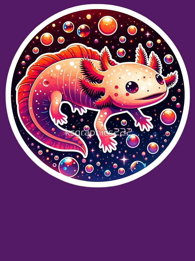 Axolotl Art #149 | Axolotl Lovers by ksgraphics222 T-Shirts, Hoodie, Sweatshirt | BlankRebels.com (Image 3)