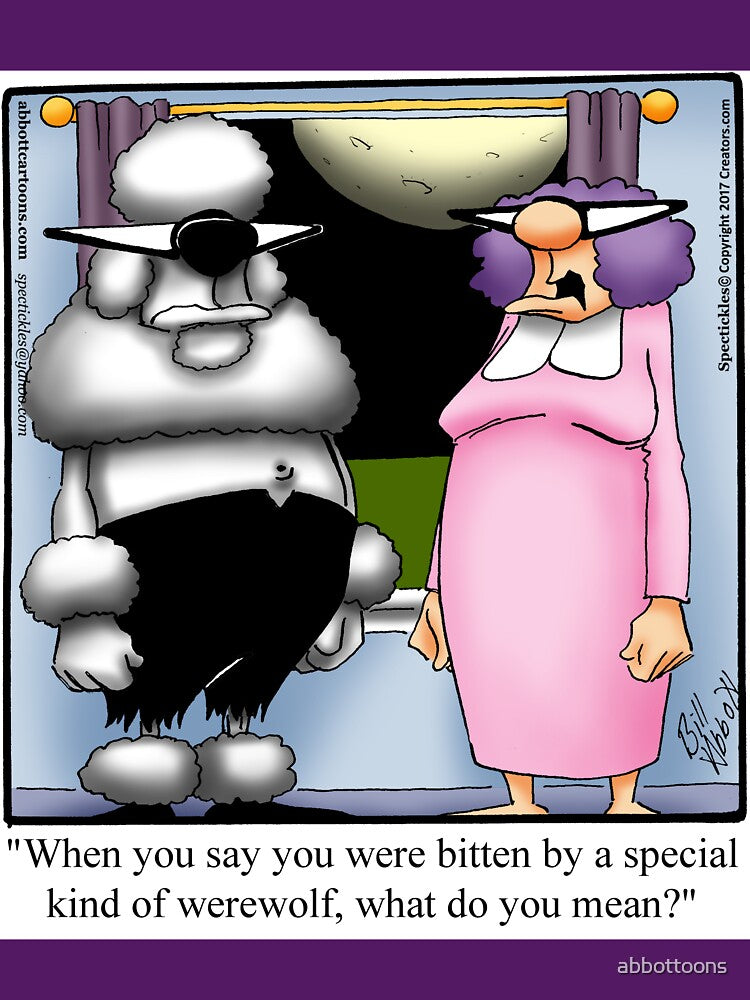 Funny Spectickles Halloween Werewolf Werepoodle Humor by abbottoons T-Shirts, Hoodie, Sweatshirt | BlankRebels.com (Image 3)