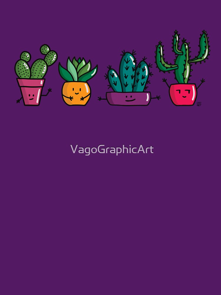 Lila-fee - Succulent friends - T-shirt and hat by VagoGraphicArt Hoodie, Sweatshirt | BlankRebels.com (Image 3)