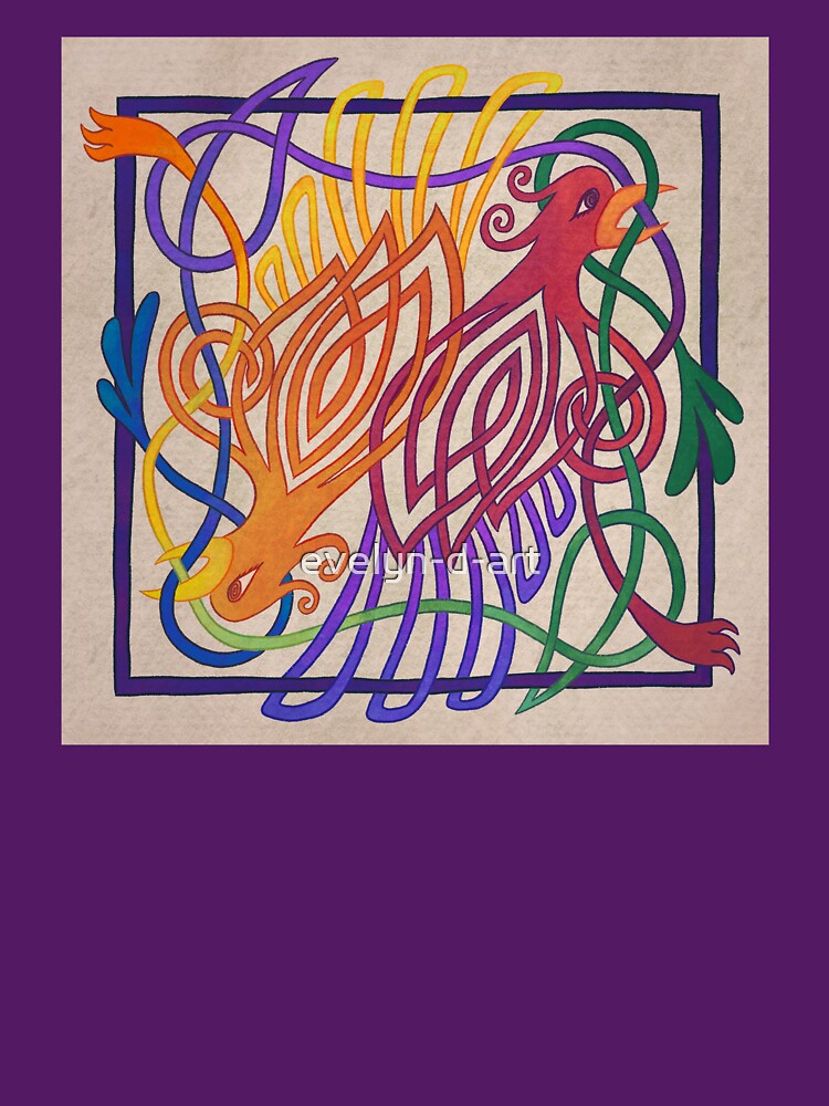 Bird Tangle by evelyn-d-art T-Shirts, Hoodie, Sweatshirt | BlankRebels.com (Image 3)