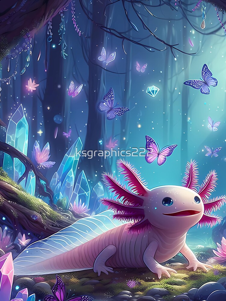 Axolotl Art #65 | Axolotl Lovers by ksgraphics222 T-Shirts, Hoodie, Sweatshirt | BlankRebels.com (Image 3)
