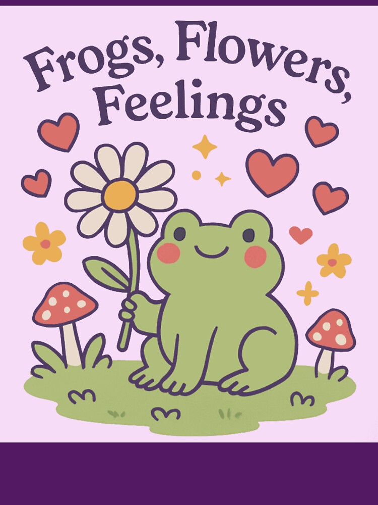 Frogs, Flowers, and Feelings by Doodle-N-Wear