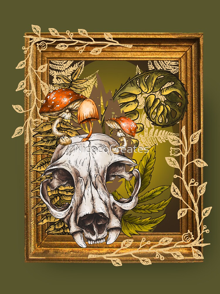 Mushroom Skull by NicocoCreates