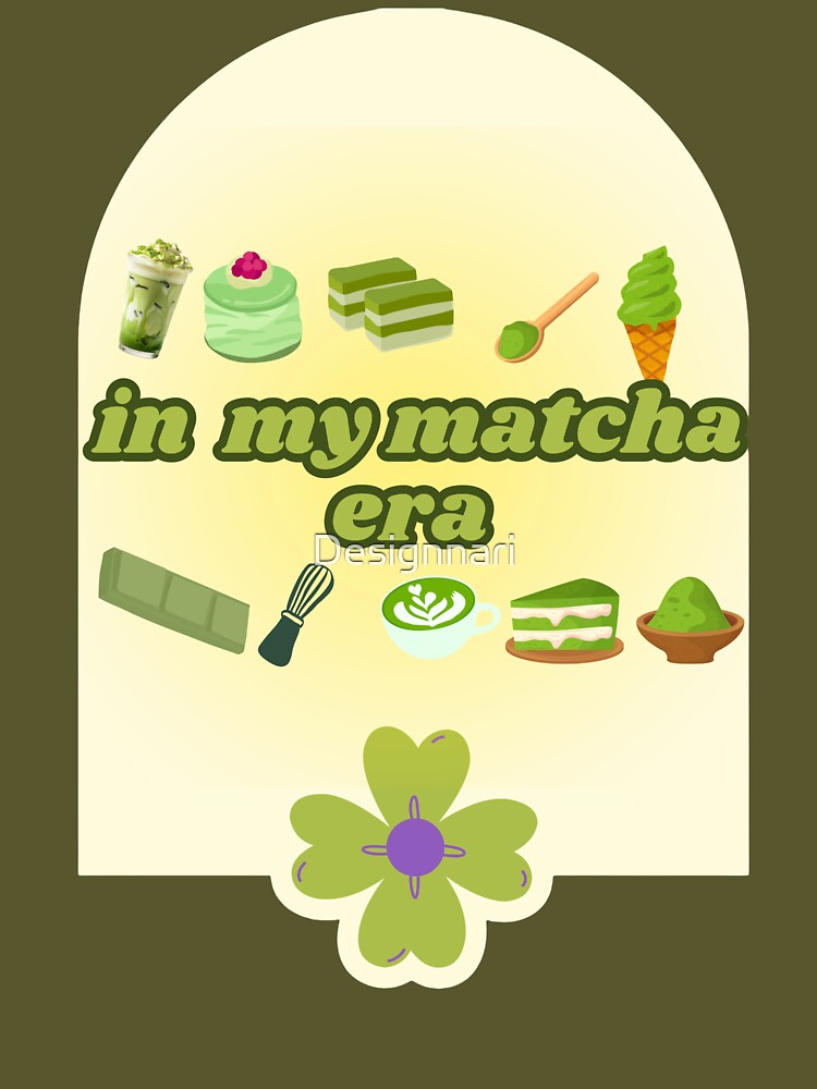 In My Matcha Era – Cute Aesthetic Matcha Lover T-shirt by Designnari Hoodie, Sweatshirt | BlankRebels.com (Image 3)