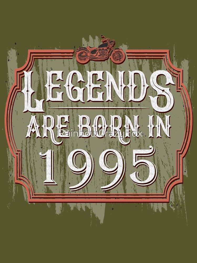 Legends Are Born In 1995 by RainbowCrazyFox T-Shirts, Hoodie, Sweatshirt | BlankRebels.com (Image 3)