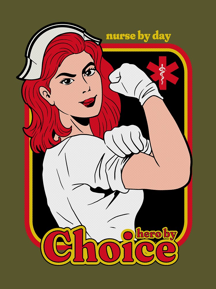 Nurse by day, hero by choice - Nurse Daily by CROWNLIGHT T-Shirts, Hoodie, Sweatshirt | BlankRebels.com (Image 3)