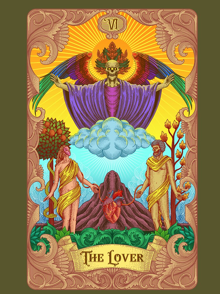 The Lover Tarot Illustration by WOLForDEER T-Shirts, Hoodie, Sweatshirt | BlankRebels.com (Image 3)