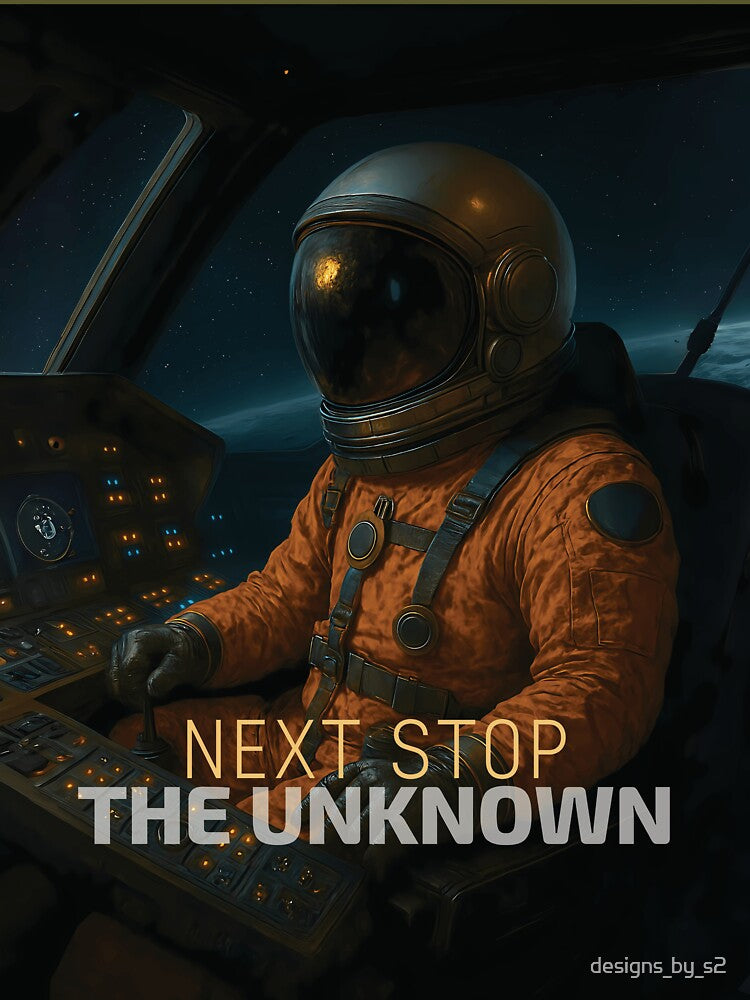 Next Stop The Unknown – Astronaut Piloting Spacecraft (Cinematic Realism) by designs_by_s2 T-Shirts, Hoodie,... (Image 3)