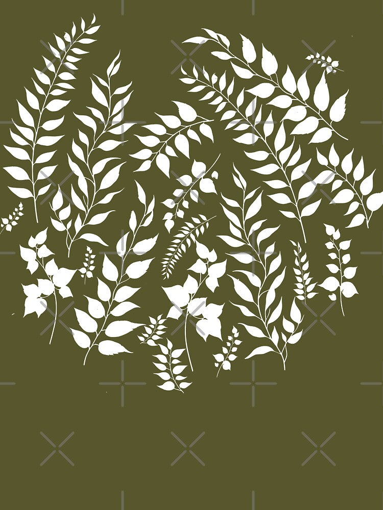 Greenery Botanical Print Taupe Beige by SilverPegasus T-Shirts, Hoodie, Sweatshirt | BlankRebels.com (Image 3)