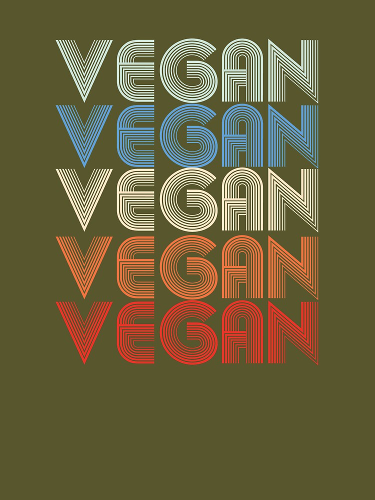 Retro Vegan Plant Based Vegan Life by ArtMeetsPizza T-Shirts, Hoodie, Sweatshirt | BlankRebels.com (Image 3)