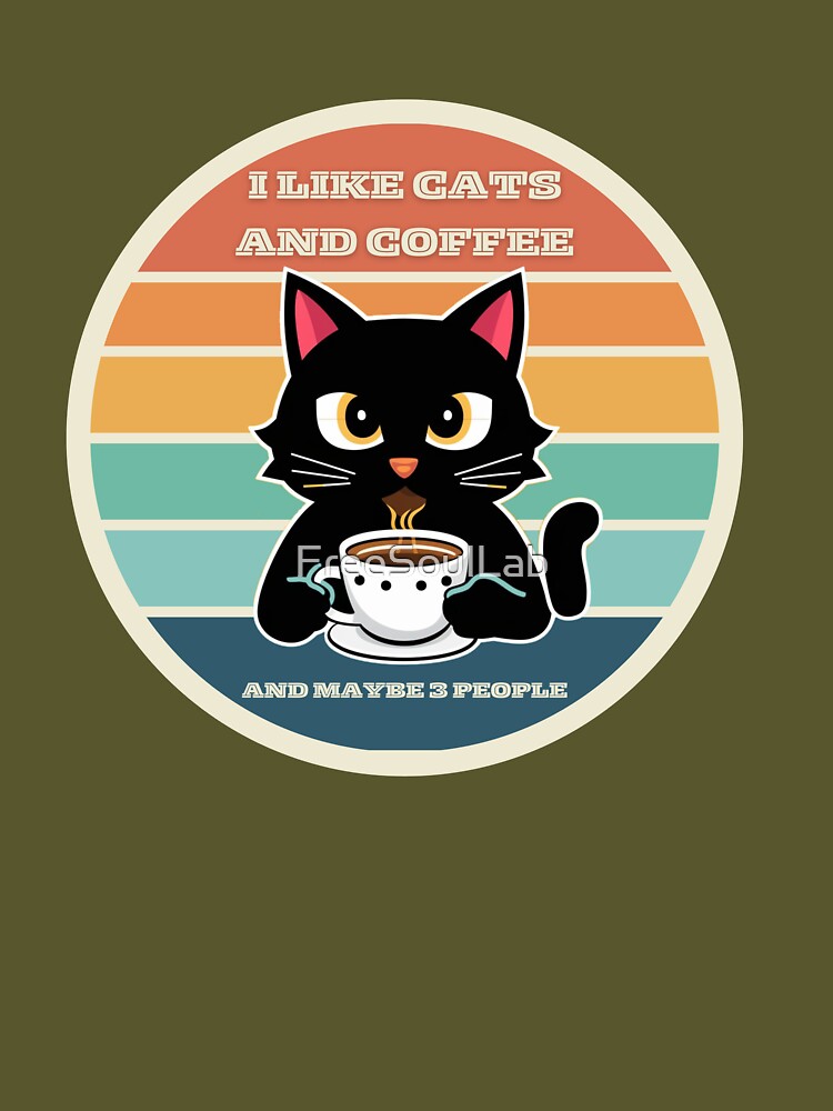 I like CATS & COFFEE by FreeSoulLab T-Shirts, Hoodie, Sweatshirt | BlankRebels.com (Image 3)