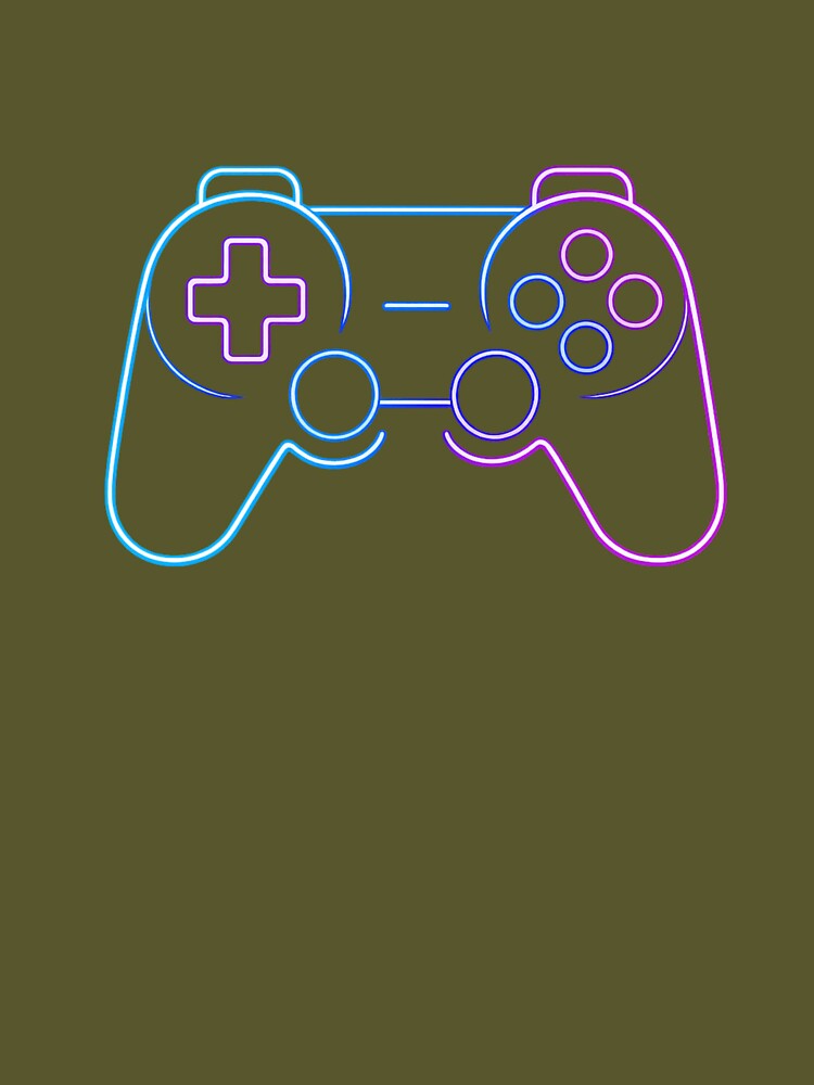 Gaming Controller Neon Style by Mistikshop T-Shirts, Hoodie, Sweatshirt | BlankRebels.com (Image 3)