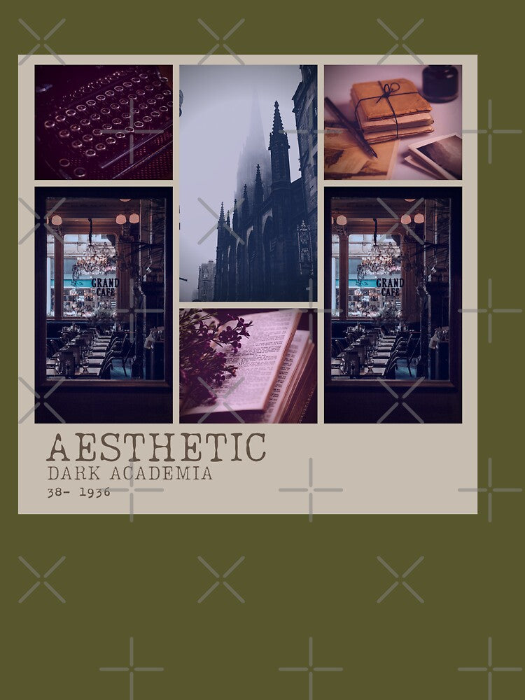 Aesthetic Dark Academia Photography Collage by estheticianart T-Shirts, Hoodie, Sweatshirt | BlankRebels.com (Image 3)