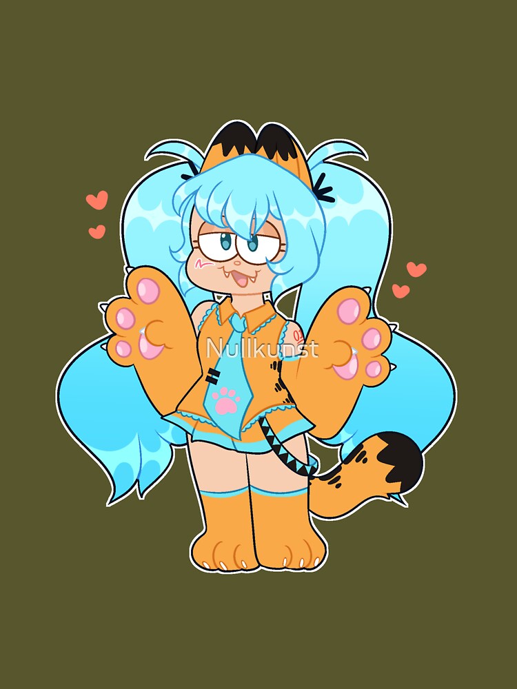 Mikoo Orange Cat Cosplay by Nullkunst T-Shirts, Hoodie, Sweatshirt | BlankRebels.com (Image 3)