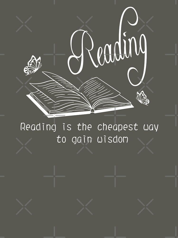 Copy of Reading is the cheapest way to gain wisdom_white line by jessie848v T-Shirts, Hoodie, Sweatshirt (Image 3)