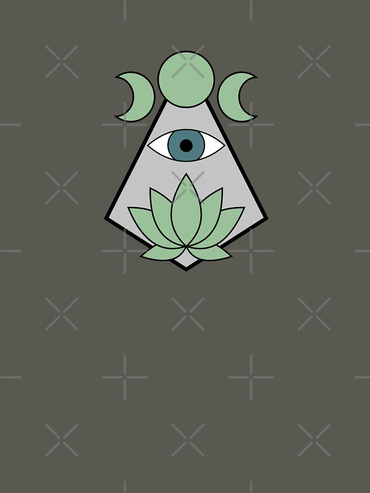 Lotus Eye - Light Green & Dark Blue by TheeForestFox Shop T-Shirts, Hoodie, Sweatshirt | BlankRebels.com (Image 3)