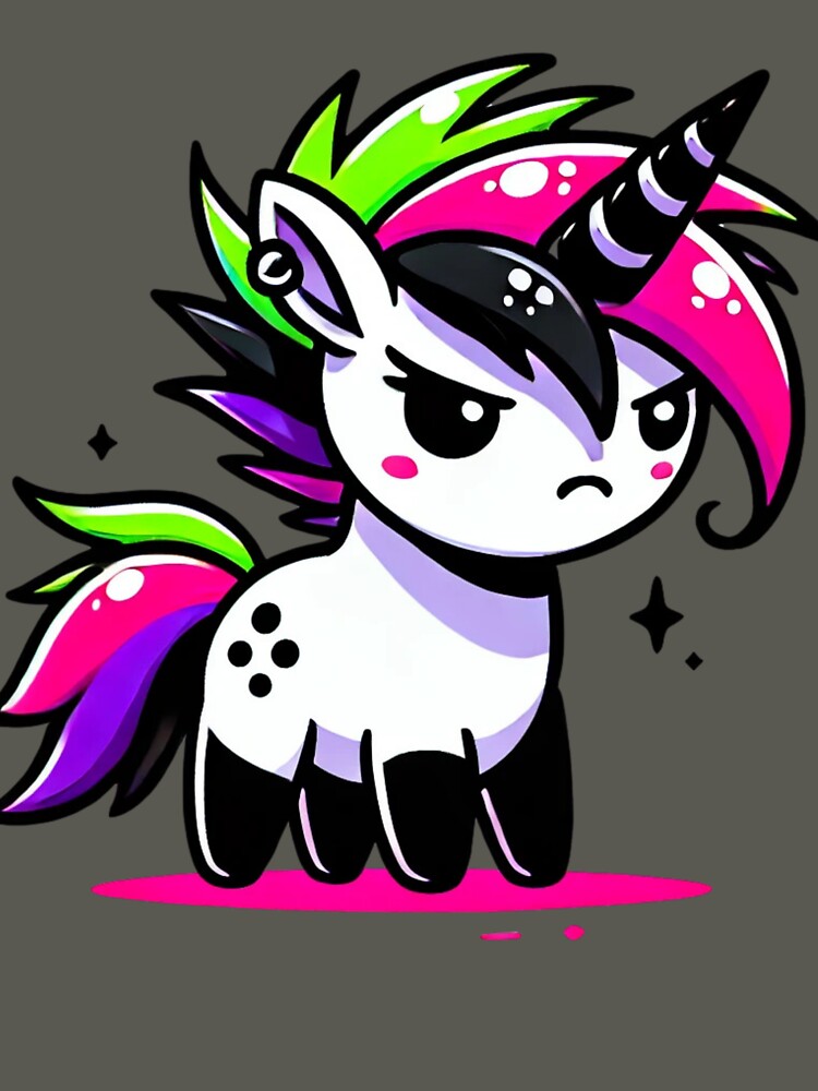 "Neon Rebellion" - The Punk Unicorn by 3DAF T-Shirts, Hoodie, Sweatshirt | BlankRebels.com (Image 3)