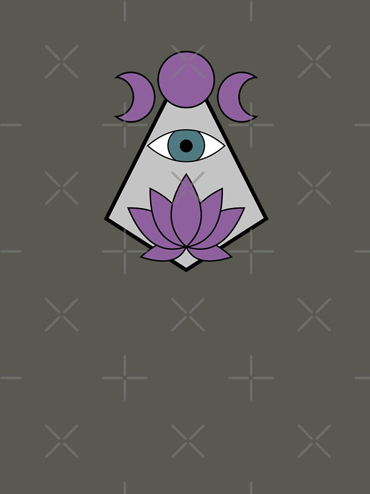 Lotus Eye - Purple & Dark Blue by TheeForestFox Shop T-Shirts, Hoodie, Sweatshirt | BlankRebels.com (Image 3)