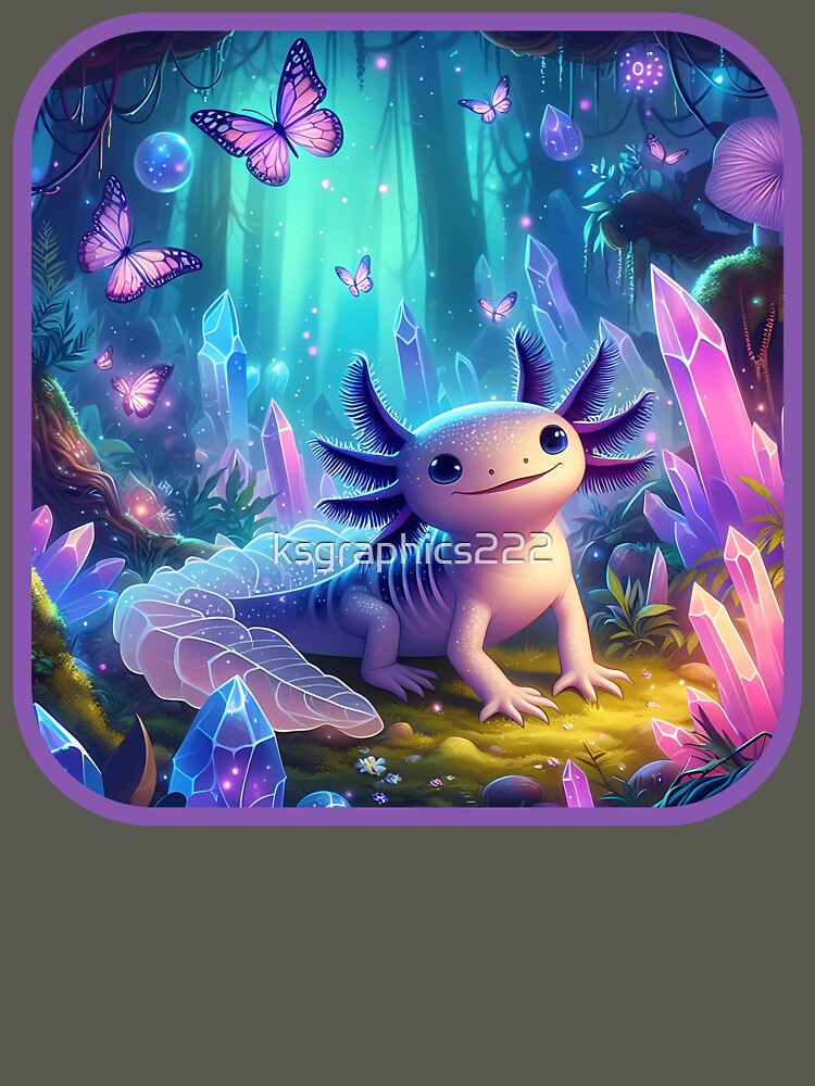 Axolotl Art #54 | Axolotl Lovers by ksgraphics222 T-Shirts, Hoodie, Sweatshirt | BlankRebels.com (Image 3)