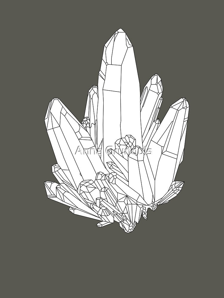 Giant Crystal Design, Magic Crystals Illustration by Anna Grunduls T-Shirts, Hoodie, Sweatshirt | BlankRebels.com (Image 3)