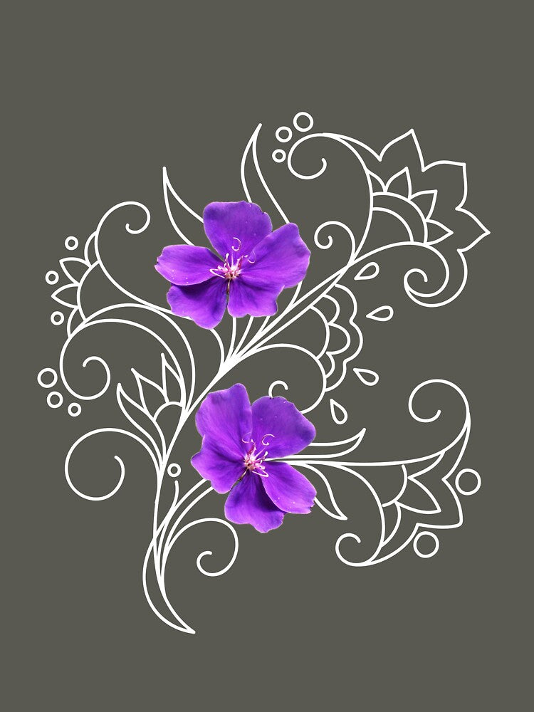 two violets on violet background by AlinNova T-Shirts, Hoodie, Sweatshirt | BlankRebels.com (Image 3)