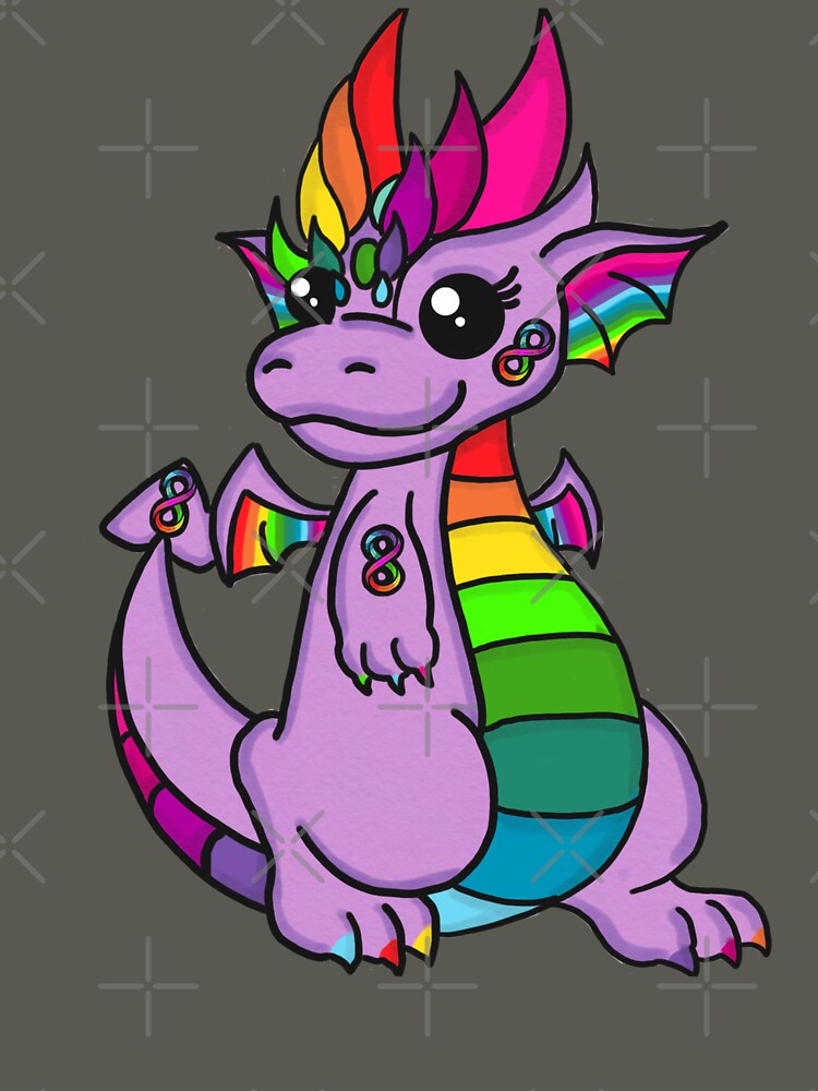 Neurodivergent dragon by DeLovrly Designs T-Shirts, Hoodie, Sweatshirt | BlankRebels.com (Image 3)