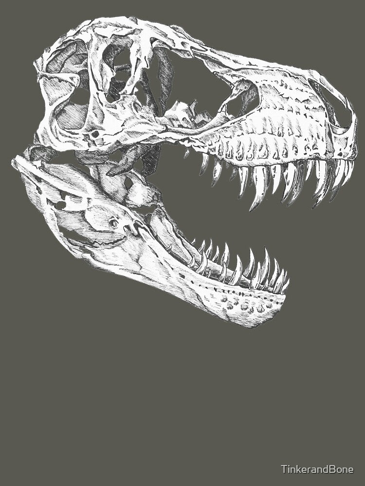 T-Rex Skull by TinkerandBone T-Shirts, Hoodie, Sweatshirt | BlankRebels.com (Image 3)
