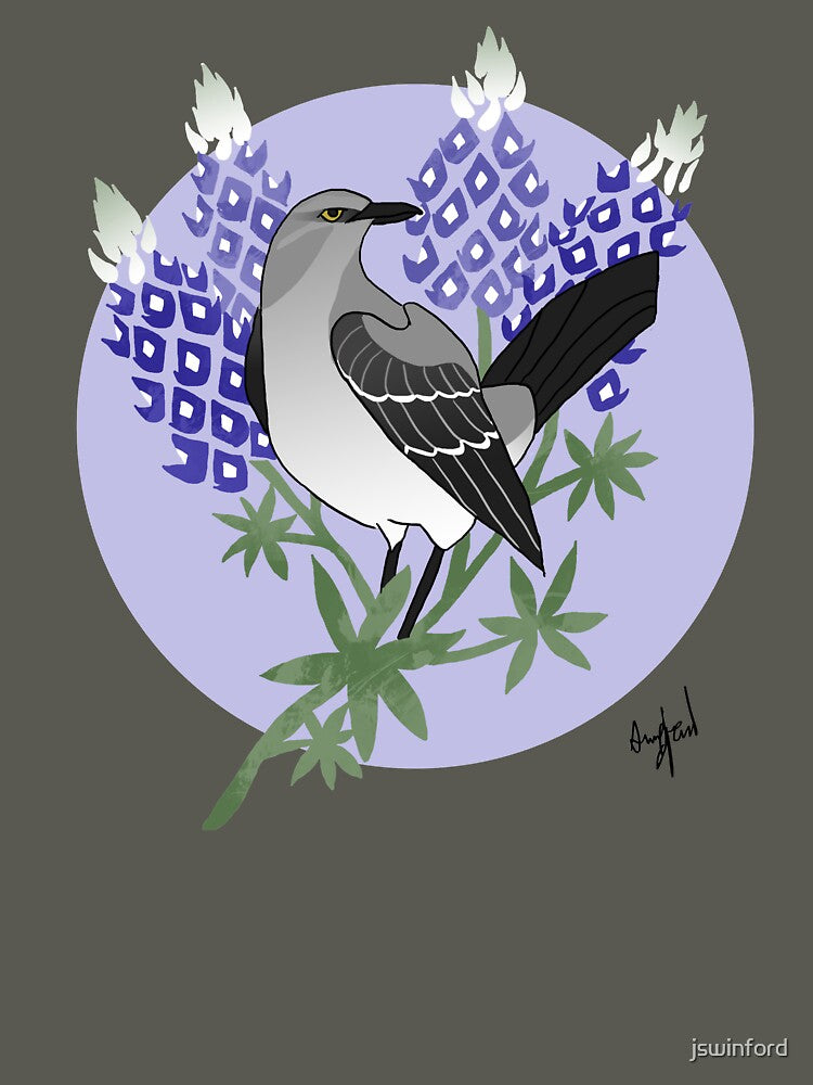 Texas Mockingbird Blue Bonnet T-Shirts, Hoodie, Sweatshirt