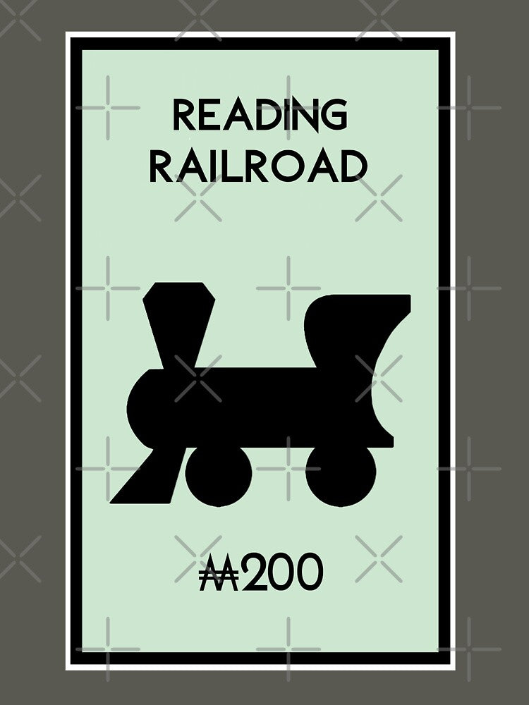 Reading Railroad Game Board Image for Game Night by RstyBcktWkshp T-Shirts, Hoodie, Sweatshirt | BlankRebels.com (Image 3)