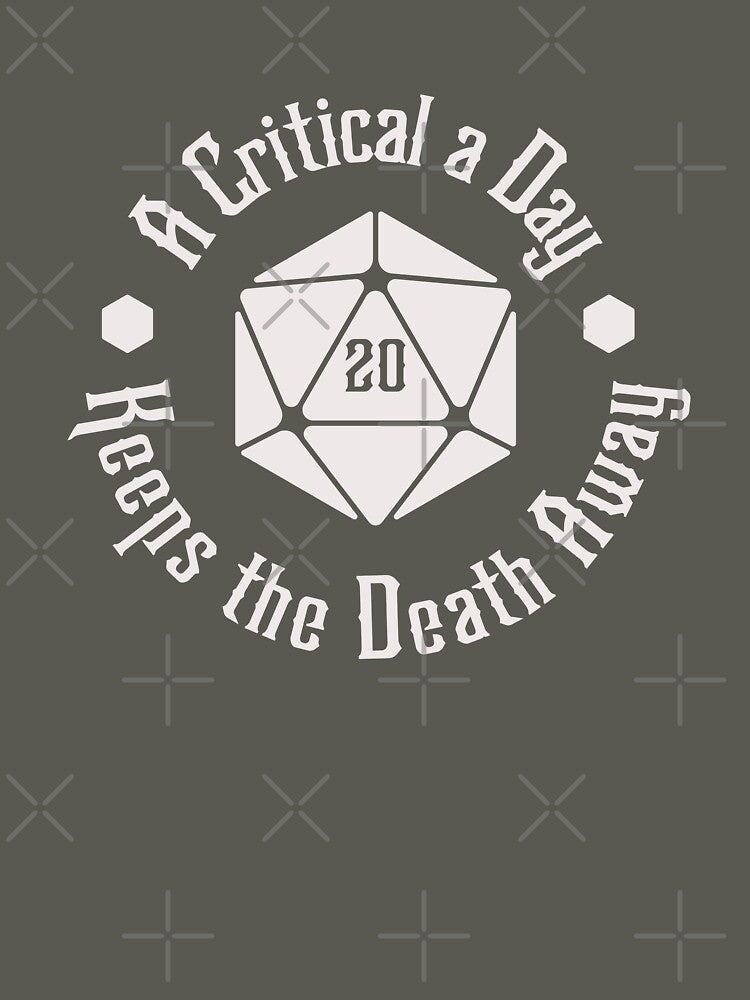 Light D20 A Critical a Day Keeps the Death Away by wolfkin-design T-Shirts, Hoodie, Sweatshirt | BlankRebels.com (Image 3)