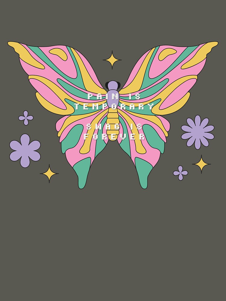 Pain is Temporary Swag is Forever - Quote Art by Arcane Orchid T-Shirts, Hoodie, Sweatshirt | BlankRebels.com (Image 3)