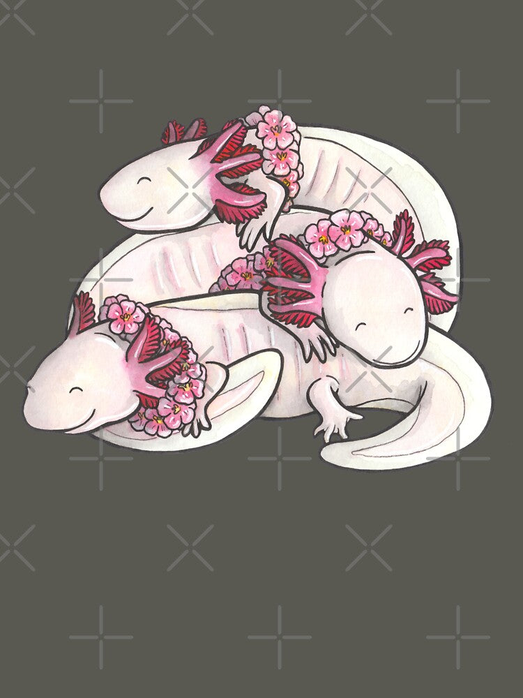 Sleeping pile of axolotls by animalartbyjess T-Shirts, Hoodie, Sweatshirt | BlankRebels.com (Image 3)