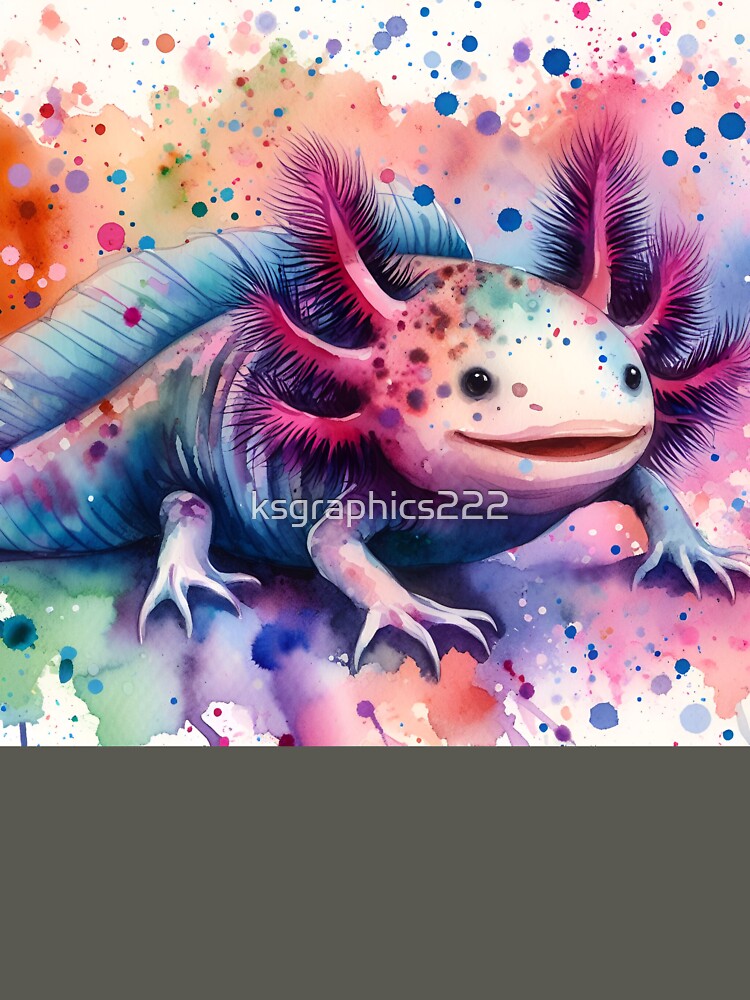 Axolotl Art #13 | Axolotl Lovers by ksgraphics222 T-Shirts, Hoodie, Sweatshirt | BlankRebels.com (Image 3)
