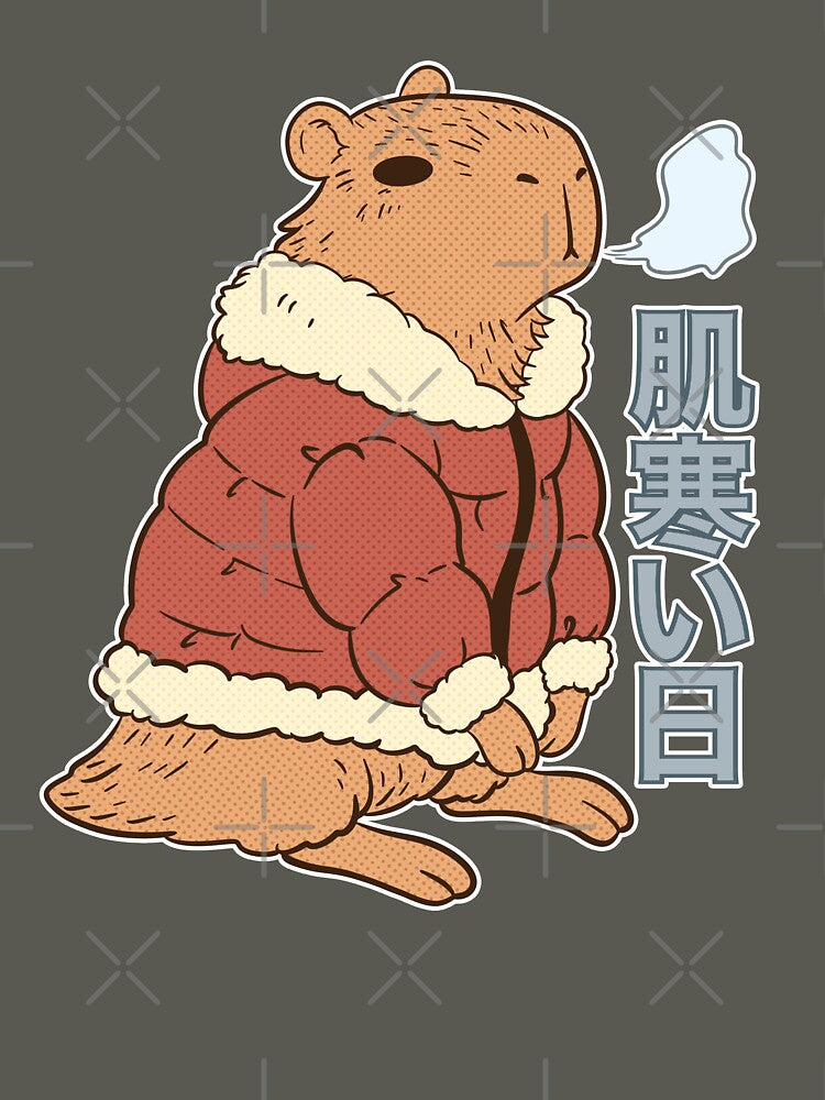 chilly capybara by hunnydoll T-Shirts, Hoodie, Sweatshirt | BlankRebels.com (Image 3)