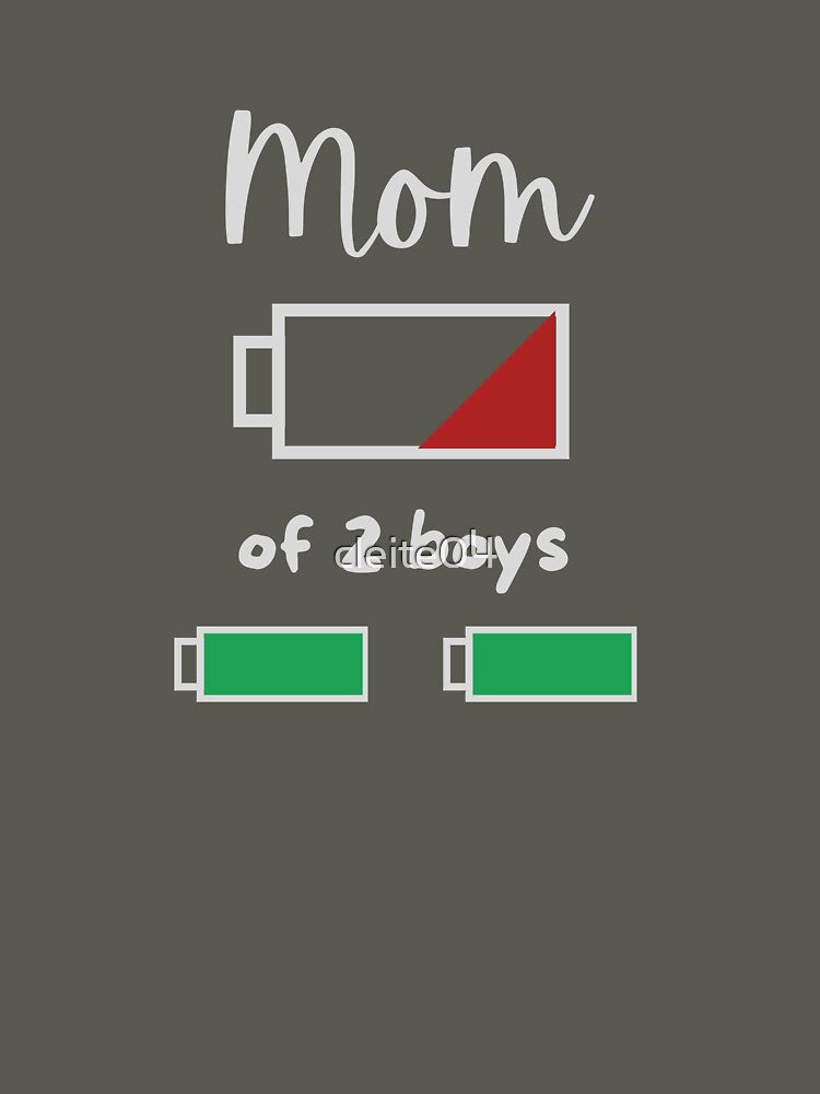 mom of two boys low battery by cleite04 T-Shirts, Hoodie, Sweatshirt | BlankRebels.com (Image 3)