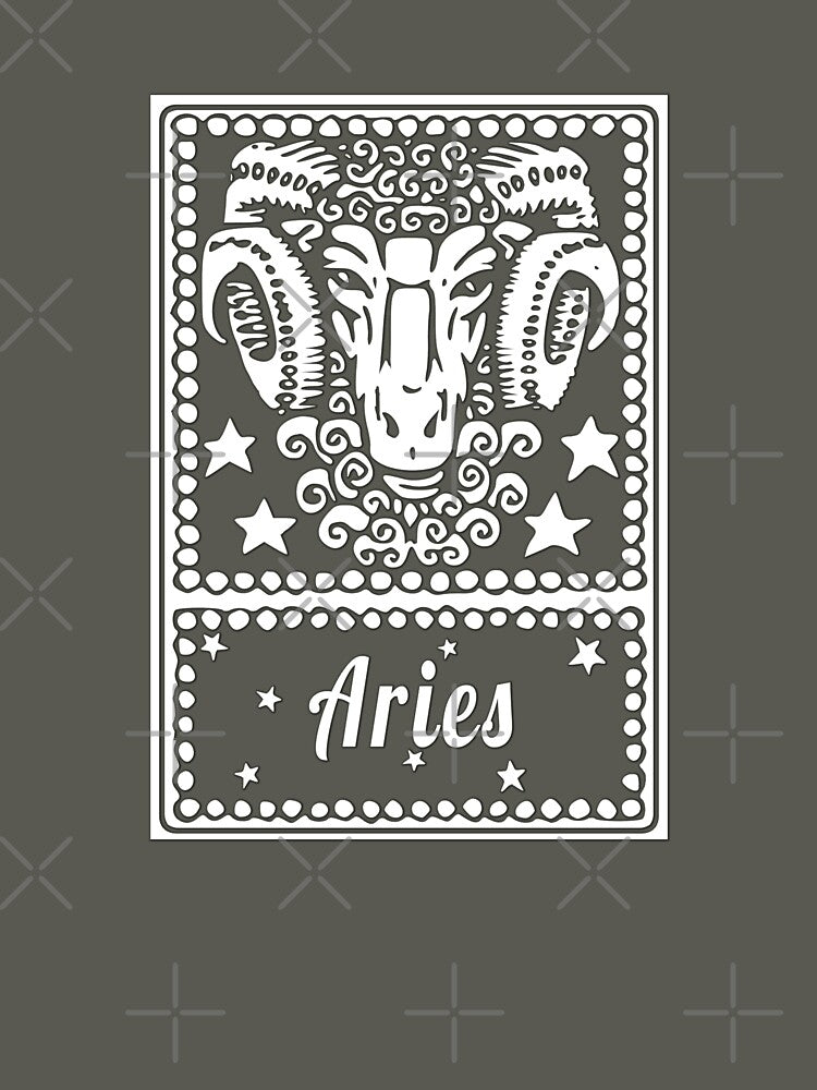 Zodiac sign Aries and lettering. retro style by plastic2021 T-Shirts, Hoodie, Sweatshirt | BlankRebels.com (Image 3)