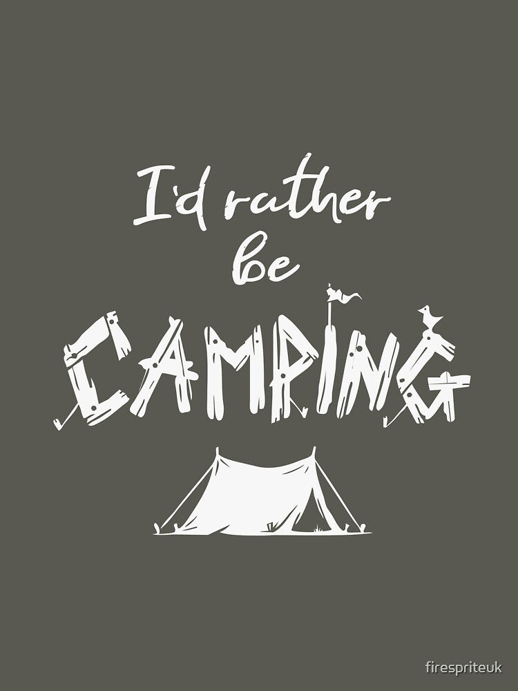 I'd rather be camping by firespriteuk T-Shirts, Hoodie, Sweatshirt | BlankRebels.com (Image 3)
