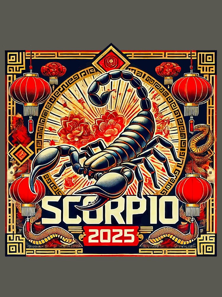 Scorpio Retro Chinese New Year Design by Sototos® ⭐⭐⭐⭐⭐ T-Shirts, Hoodie, Sweatshirt | BlankRebels.com (Image 3)