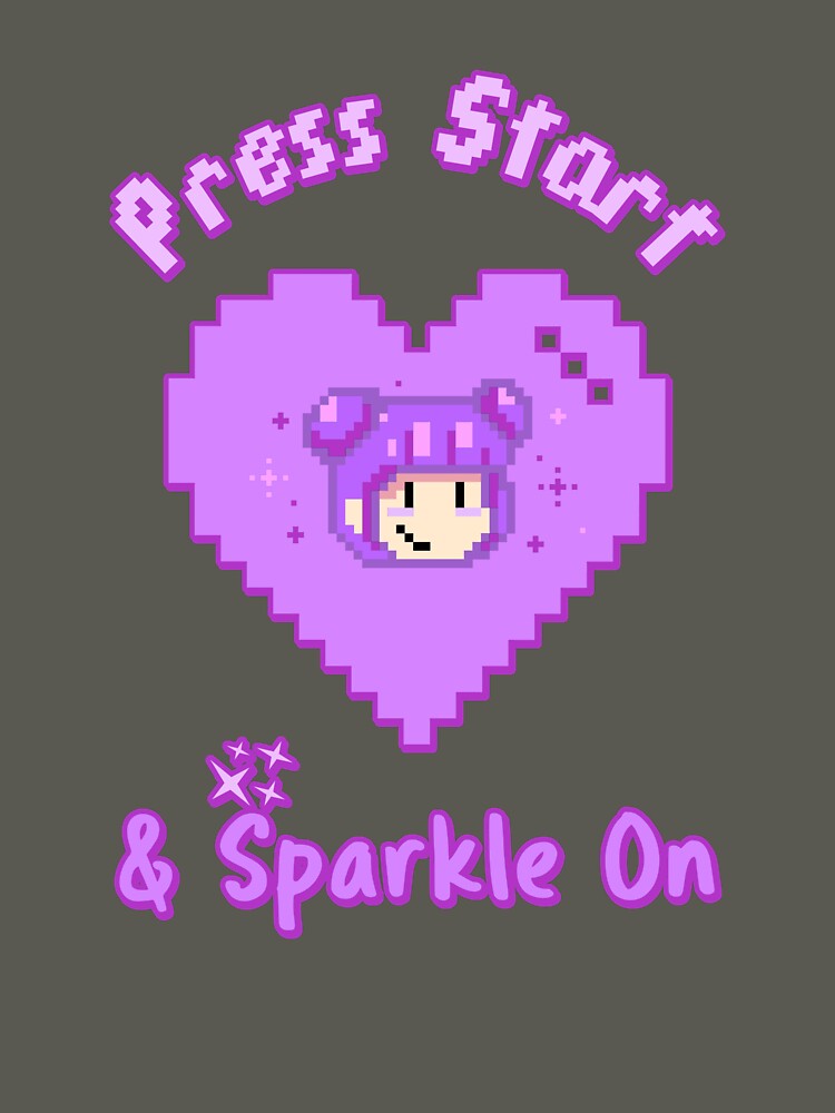 Press Start & Sparkle On! by SuperstyleTees T-Shirts, Hoodie, Sweatshirt | BlankRebels.com (Image 3)