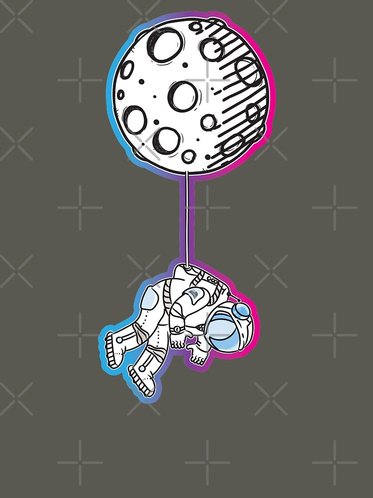 Astronaut Hanging by the Moon by Vin  Zzep T-Shirts, Hoodie, Sweatshirt | BlankRebels.com (Image 3)