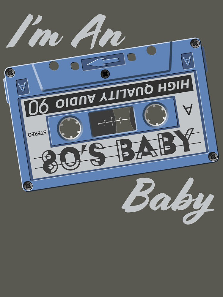 I'm An 80's Baby, Baby! 1980s Retro Vintage Graphic! by damanarora T-Shirts, Hoodie, Sweatshirt | BlankRebels.com (Image 3)