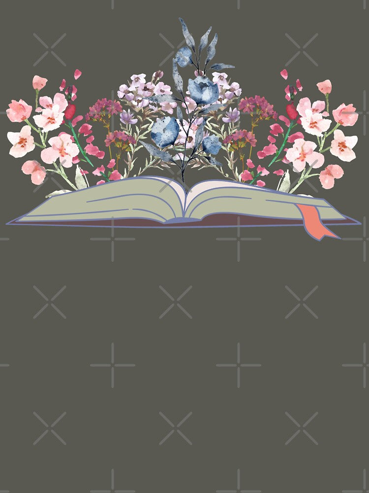 An Open Book With Watercolor Flowers by ioankoll213 T-Shirts, Hoodie, Sweatshirt | BlankRebels.com (Image 3)