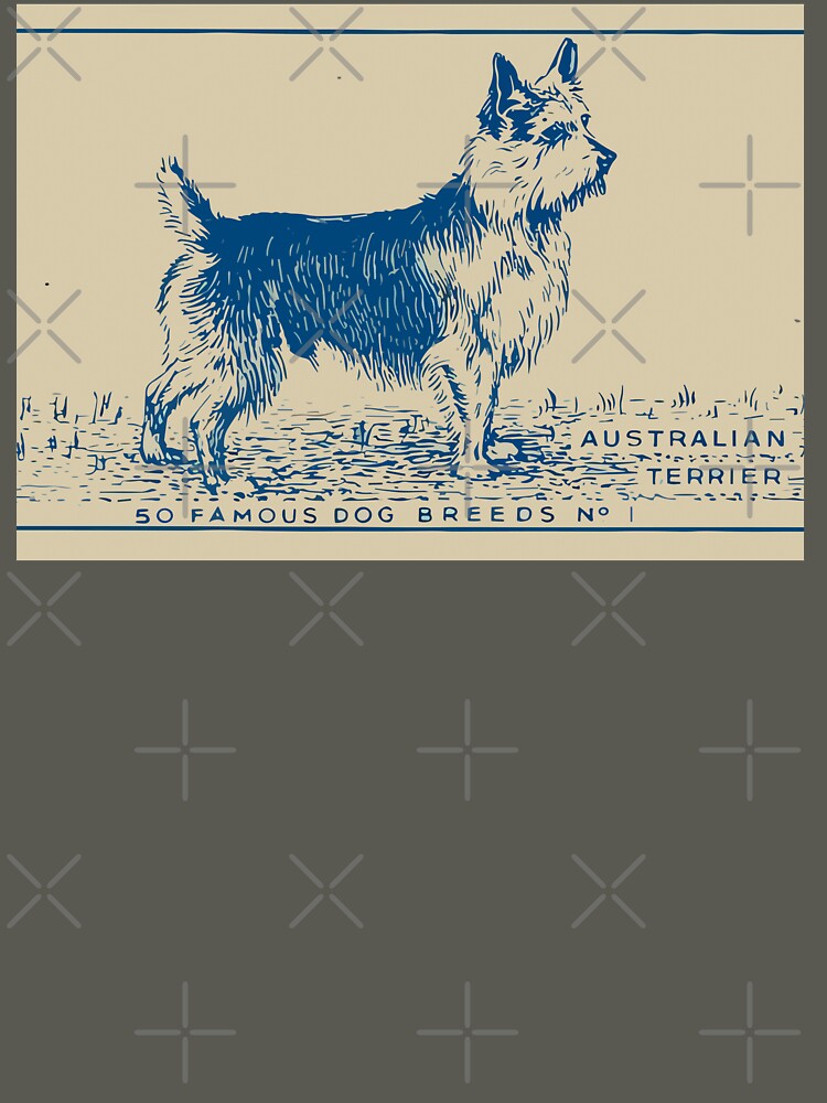 Australian Terrier Vintage Art Dog Vintage Poster Art 2 by ElegantCat T-Shirts, Hoodie, Sweatshirt (Image 3)