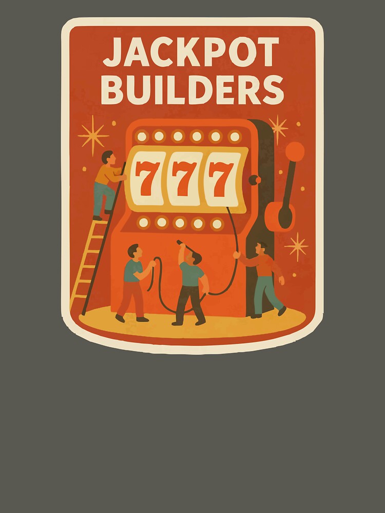 Jackpot Builders – Vintage Casino Sticker by Tiny Joy World T-Shirts, Hoodie, Sweatshirt | BlankRebels.com (Image 3)